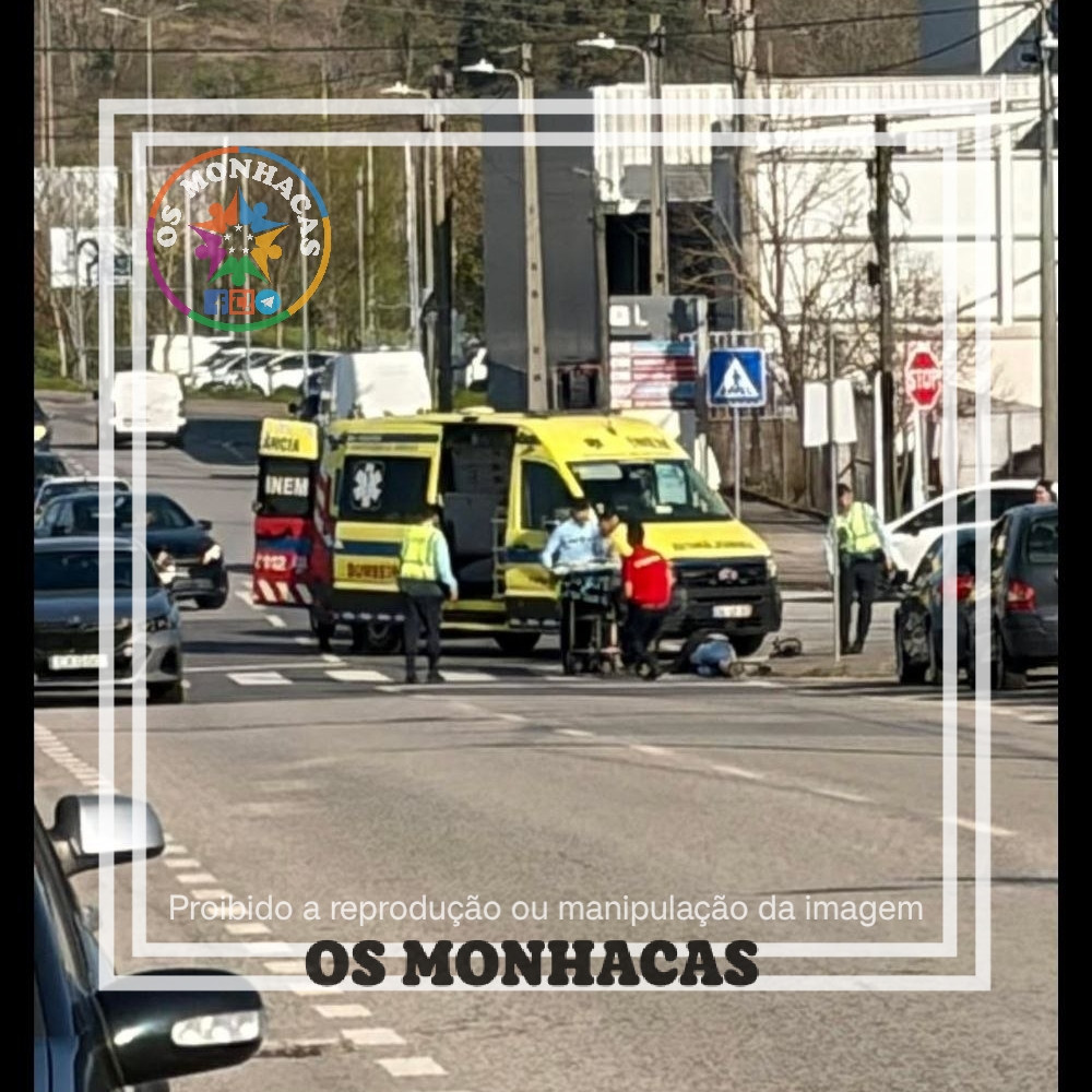 Gravidade no Fundão: Colisão entre carro e moto mobiliza helicóptero do INEM