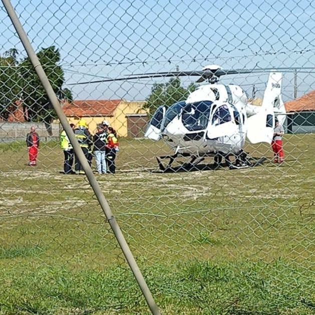 DESPISTE GRAVE DE MOTOCICLO EM ALCOBAÇA: VÍTIMA HELITRANSPORTADA