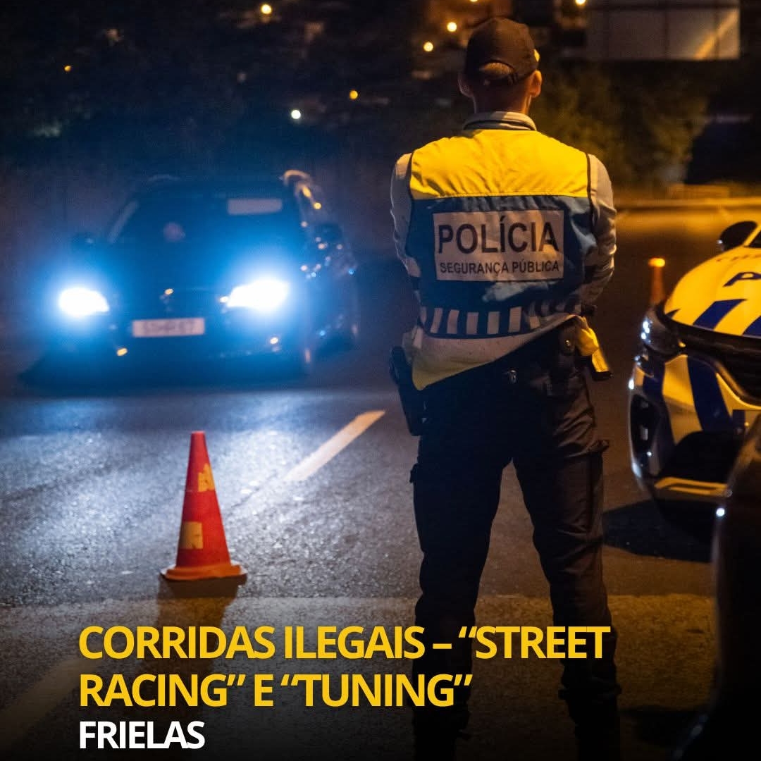 Operação da PSP trava corridas ilegais em Frielas: 22 veículos apreendidos