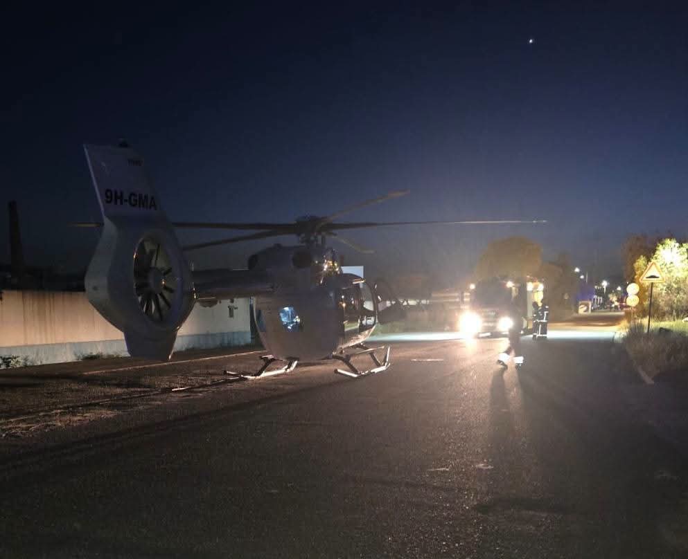 COLISÃO RODOVIÁRIA EM SÃO BRÁS DE ALPORTEL FAZ UM FERIDO GRAVE