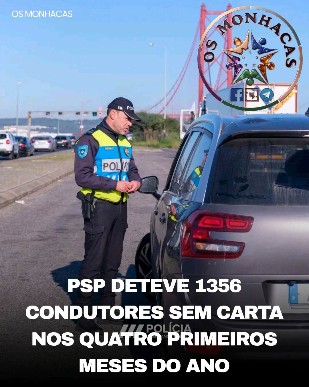 PSP deteve 1356 condutores sem carta nos quatro primeiros meses do ano