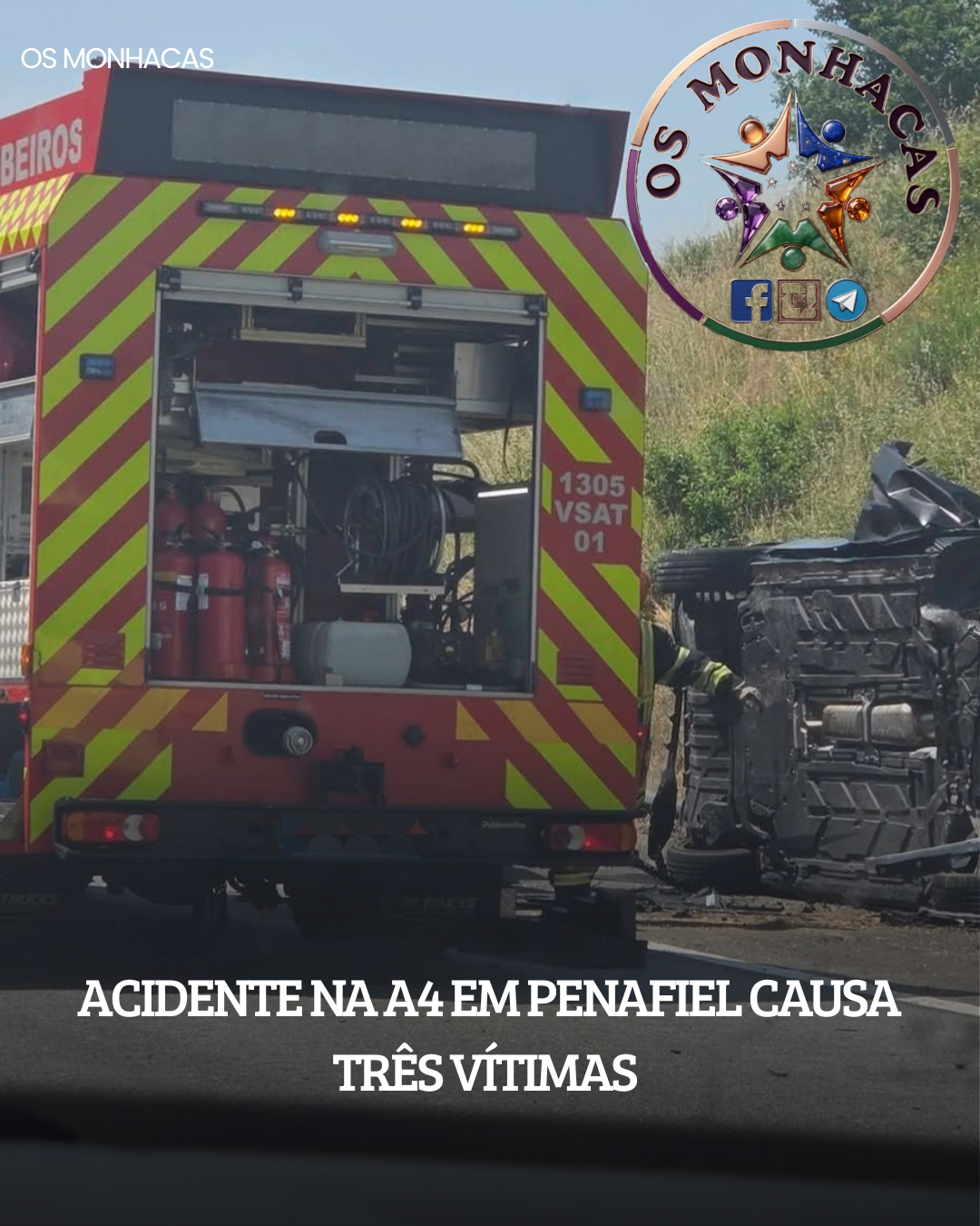 ACIDENTE NA A4 EM PENAFIEL CAUSA TRÊS VÍTIMAS
