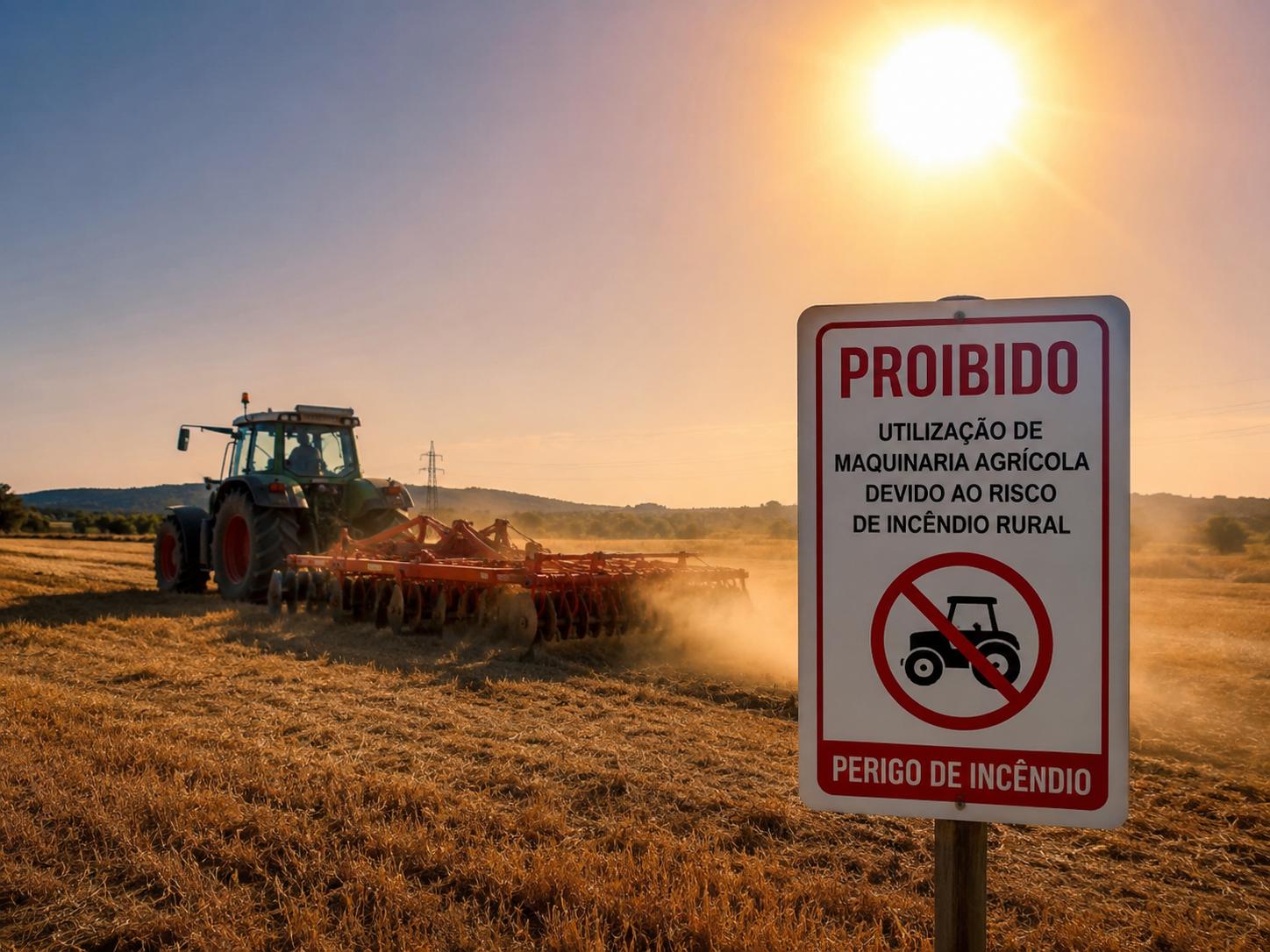 Governo Declara Situação de Alerta devido ao Calor Extremo e Proíbe Maquinaria Agrícola