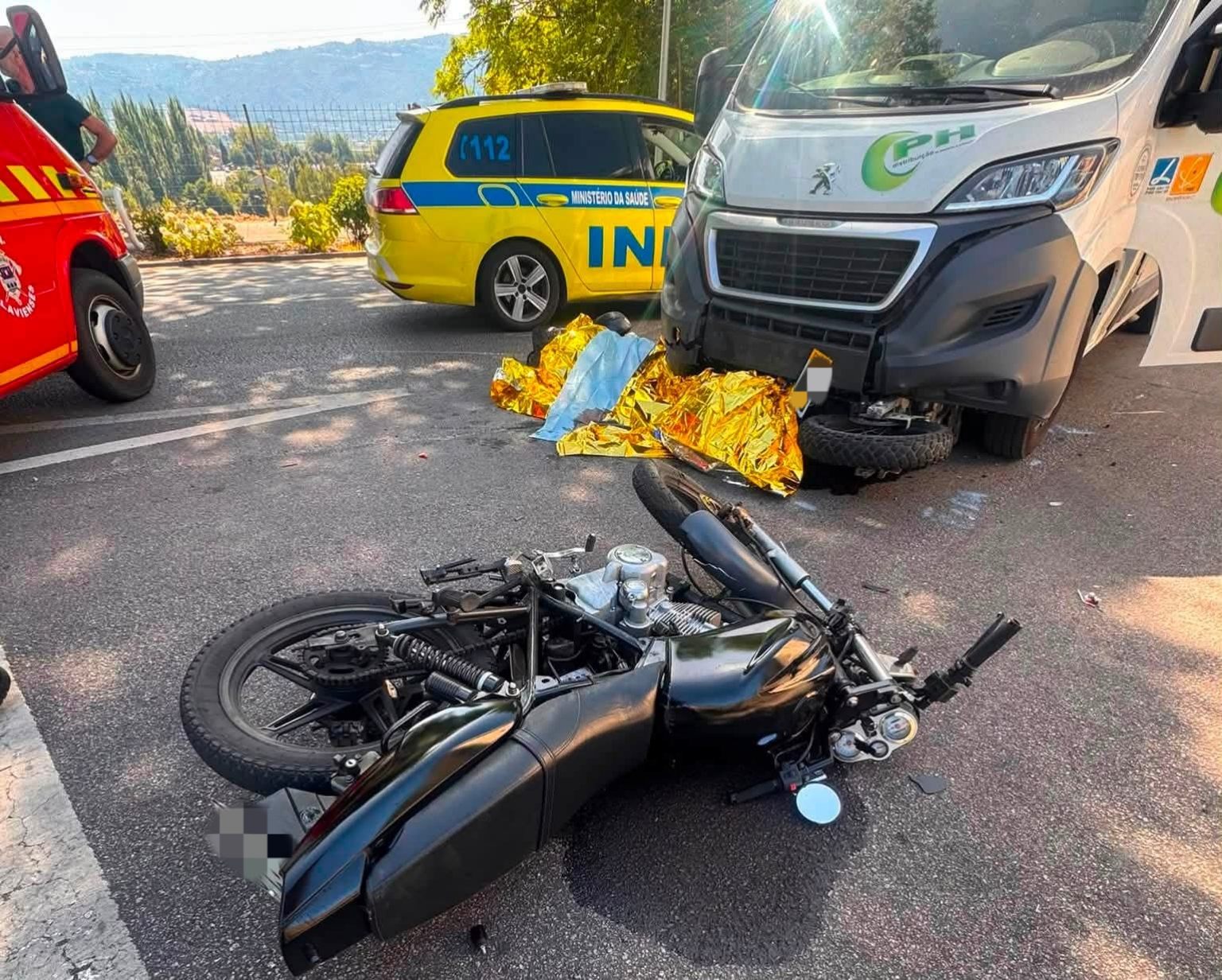 MOTOCICLISTA MORRE EM VIOLENTA COLISÃO NA EN103, EM CHAVES