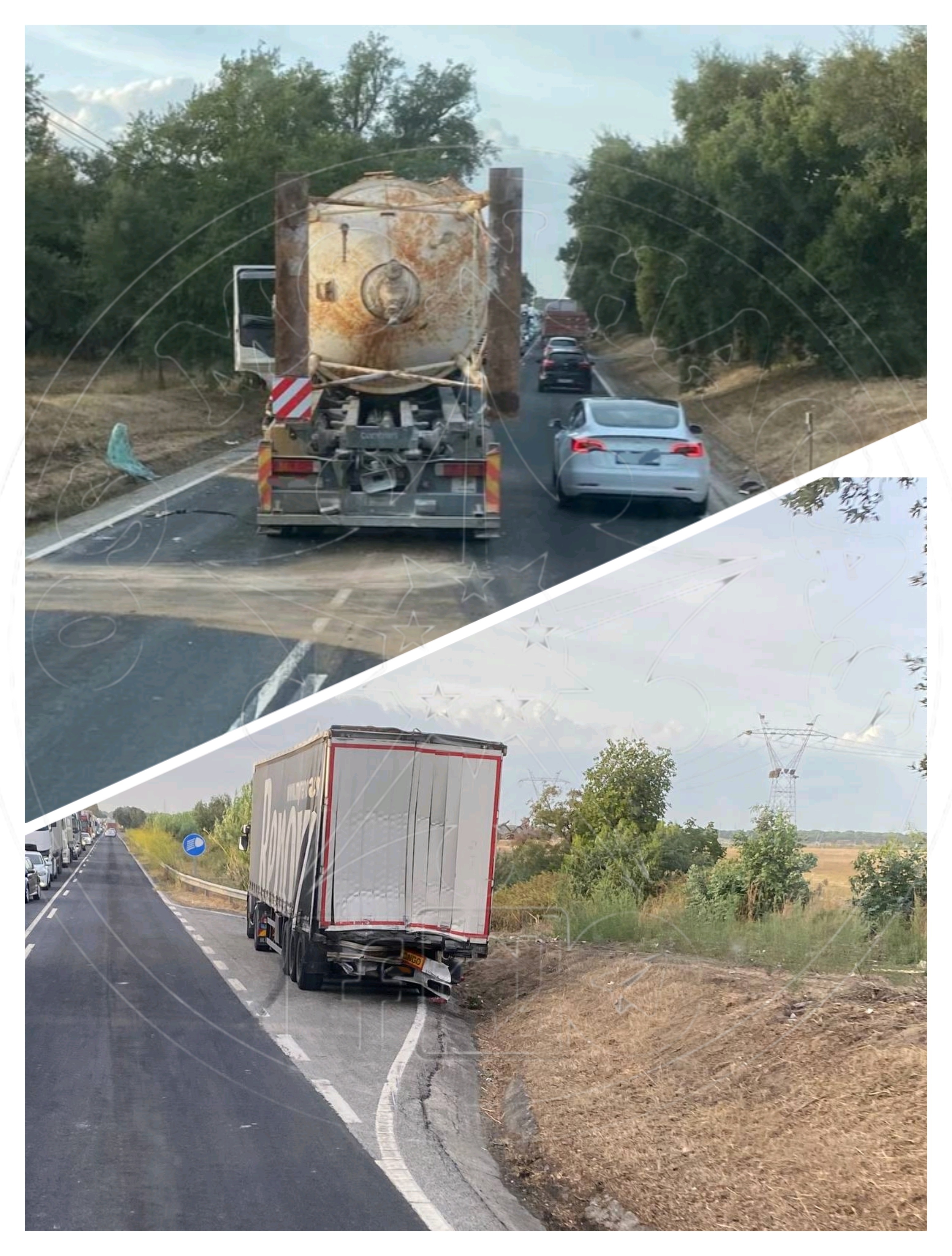 Colisão entre dois pesados e um ligeiro corta EN118 em Samora Correia e mobiliza meio aéreo do INEM