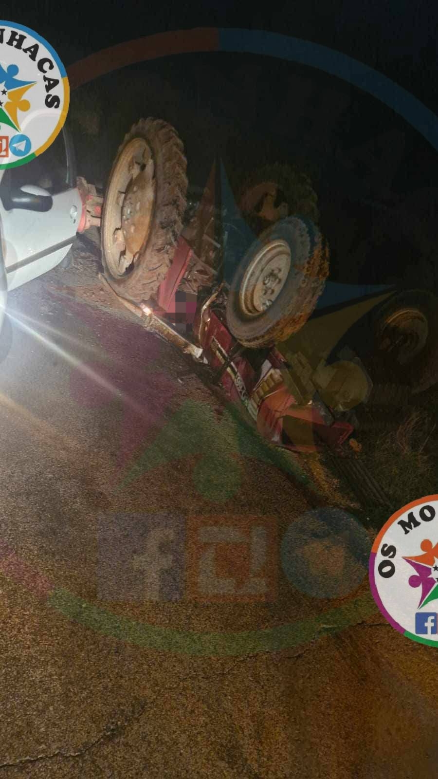 Despiste de trator faz um ferido grave em Salvaterra de Magos